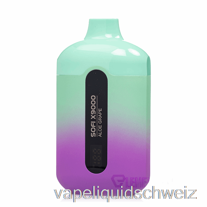Sofi X9000 0 % Null Nikotin Smart Einweg-Aloe Grape Vape Liquid E-Liquid Schweiz